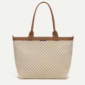 The Lightweight Zip Tote - Vanilla Wafer